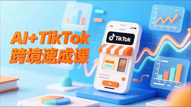 （16745期）AI+TikTok跨境速成课，智能翻译、店铺定位、流程拆解，7天高效上线运营-创业资源网