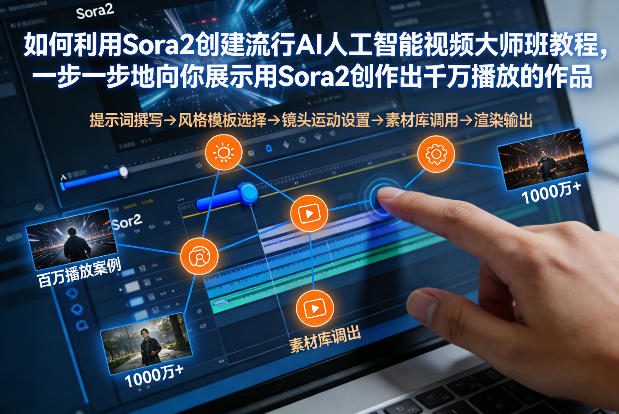 如何利用Sora2创建流行AI人工智能视频大师班，一步一步地向你展示用Sora2创作出千万播放的作品-创业资源网