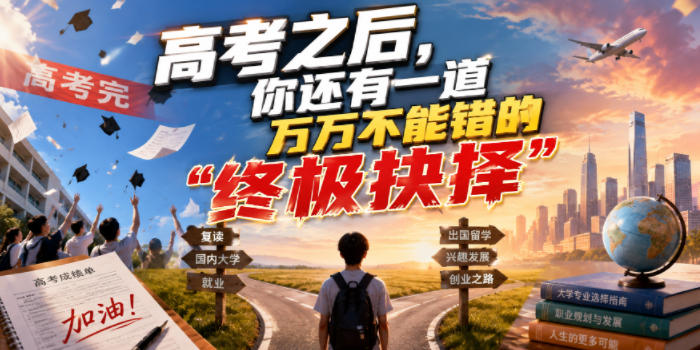 付费文章:高考之后,你还有一道万万不能错的“终极抉择”-创业资源网
