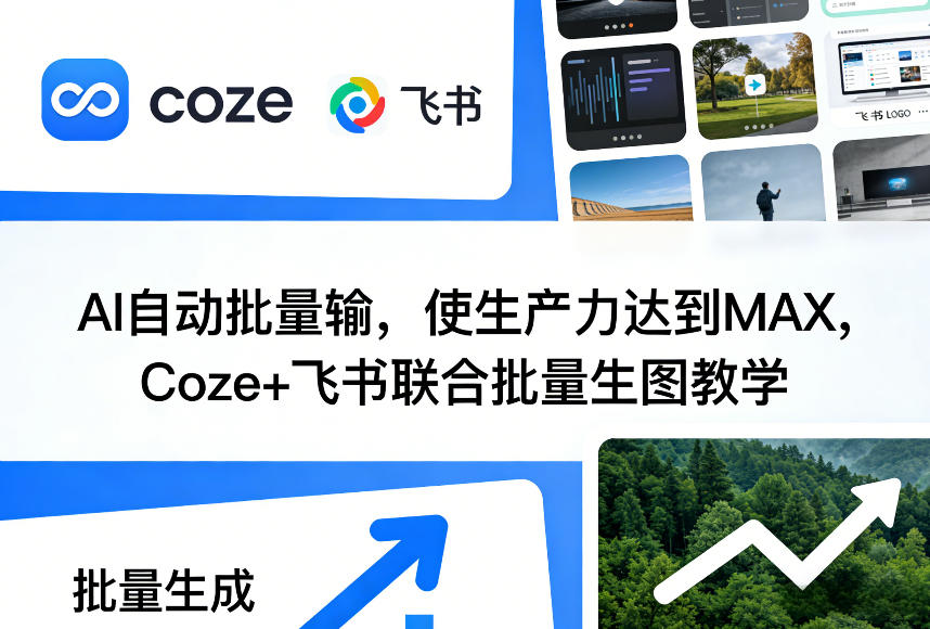 AI自动批量输，使生产力达到MAX，Coze+飞书联合批量生图教学-创业资源网