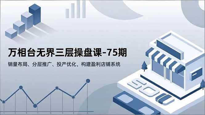 (16769期)万相台无界三层操盘课-75期,销量布局、分层推广、投产优化,构建盈利店铺系统-创业资源网
