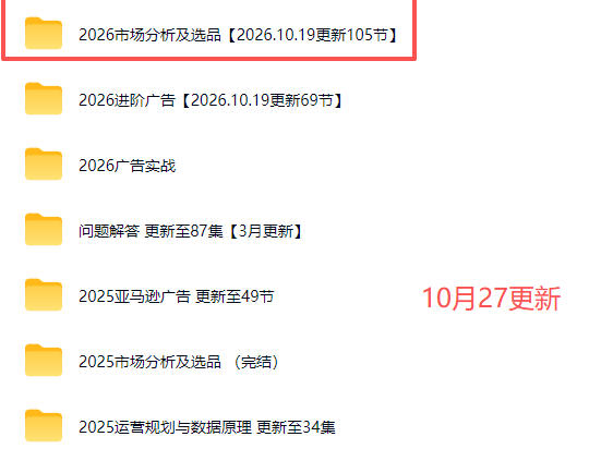 2026亚马逊视频教程,学习我们的商业模式,以及2026最新的选品及运营经验(更新1027)-创业资源网