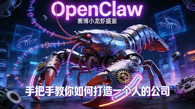 （17684期）OpenClaw，小龙虾-从产品到爆款的成长之路，手把手教你如何打造一个人的公司-创业资源网