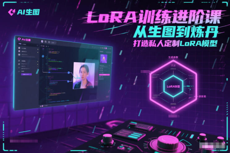 LoRA训练进阶课,从生图到炼丹,打造私人定制LoRA模型-创业资源网
