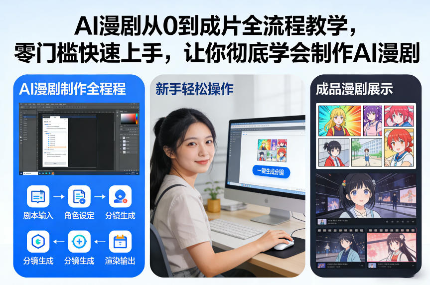 AI漫剧从0到成片全流程教学，零门槛快速上手，让你彻底学会制作AI漫剧【保姆级教程】-创业资源网