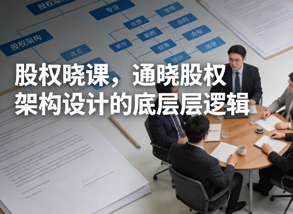 股权晓课，通晓股权架构设计的底层逻辑-创业资源网