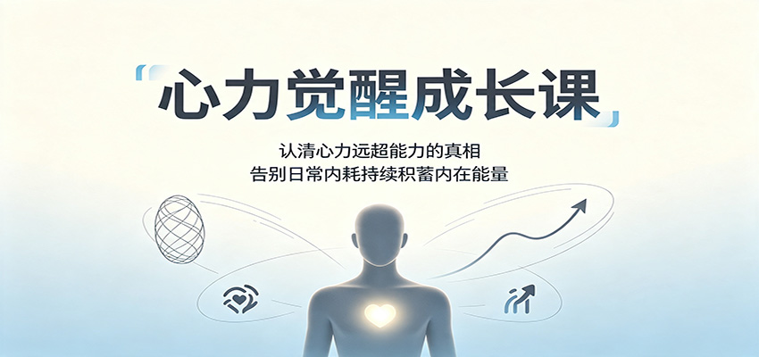 心力觉醒成长课：认清心力远超能力的真相，告别日常内耗持续积蓄内在能量-创业资源网