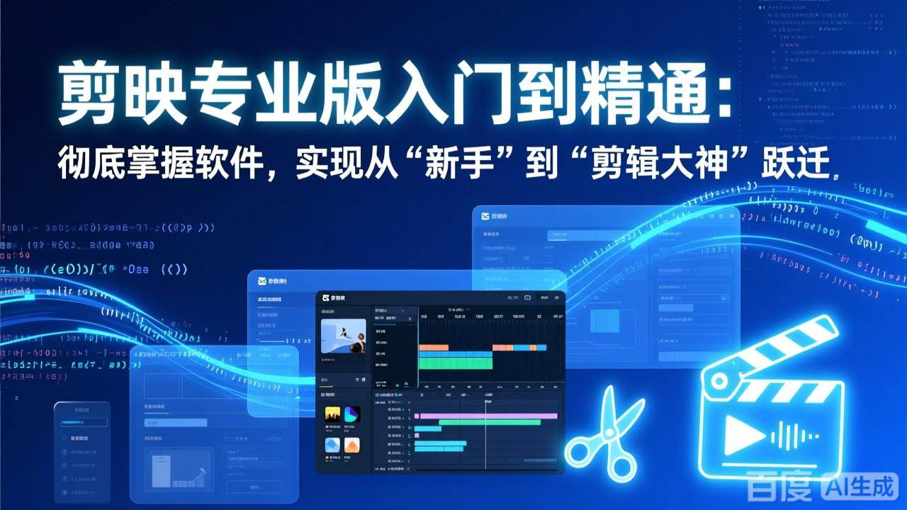 （17321期）剪映专业版入门到精通：彻底掌握软件，实现从“新手”到“剪辑大神”跃迁-创业资源网