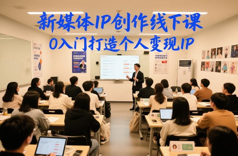 新媒体IP创作线下课,0入门打造个人变现IP 新媒体IP创作线下课,0入门打造个人变现IP