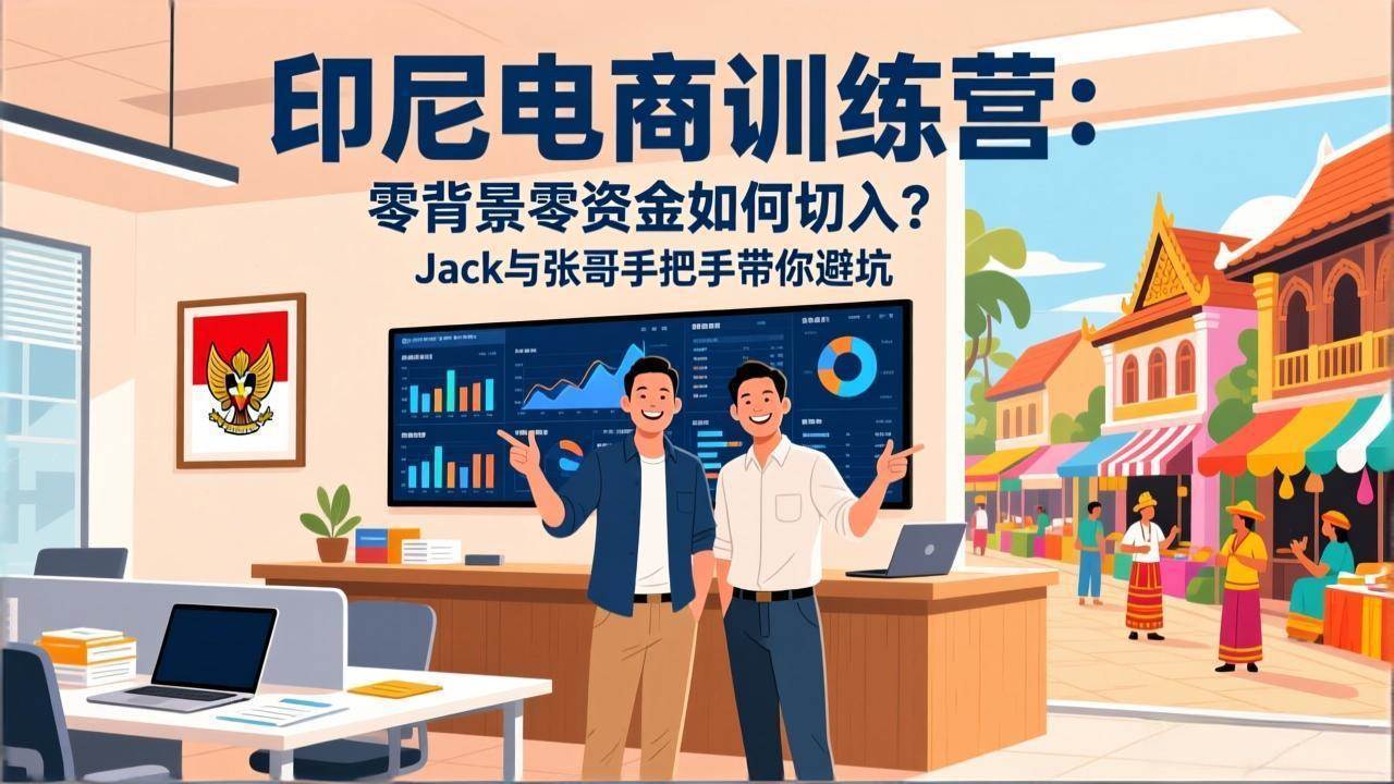（17533期）印尼电商训练营：零背景零资金如何切入？Jack与张哥手把手带你避坑-创业资源网