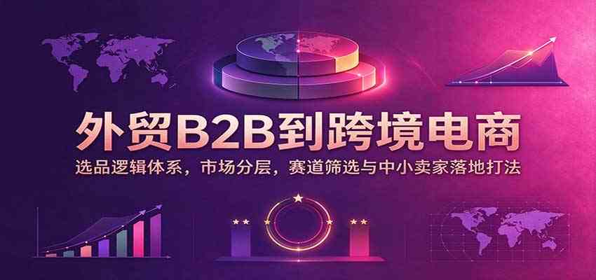 外贸B2B到跨境电商：选品逻辑体系，市场分层，赛道筛选与中小卖家落地打法-创业资源网