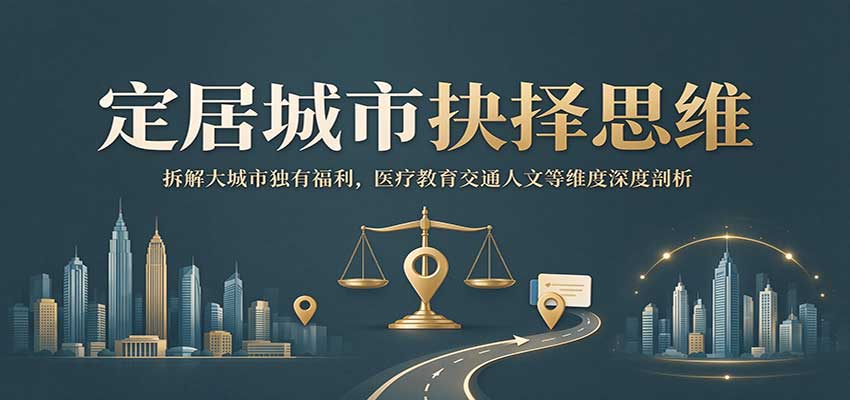 定居城市抉择思维：拆解大城市独有福利，医疗教育交通人文等维度深度剖析-创业资源网