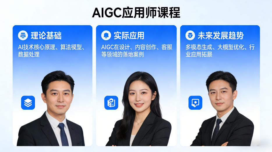 AIGC应用师课程，覆盖了AI技术的理论基础、实际应用、以及未来发展趋势-创业资源网