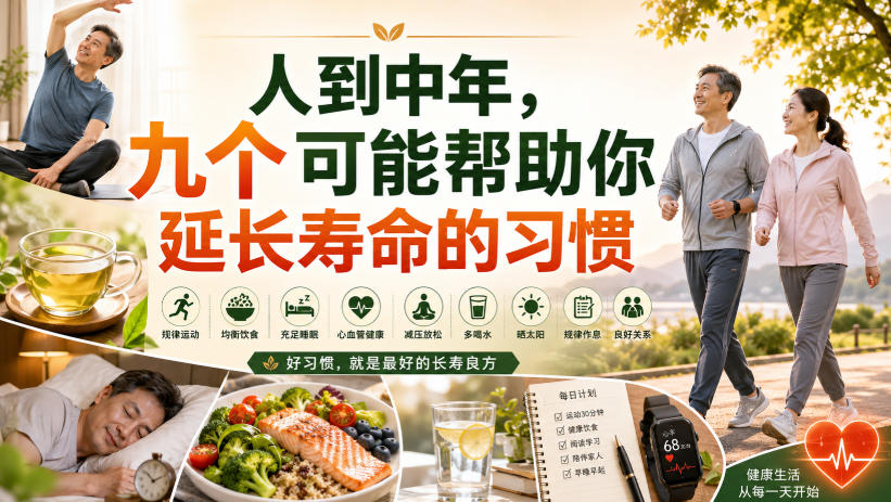 付费文章：人到中年，九个可能帮助你延长寿命的习惯-创业资源网