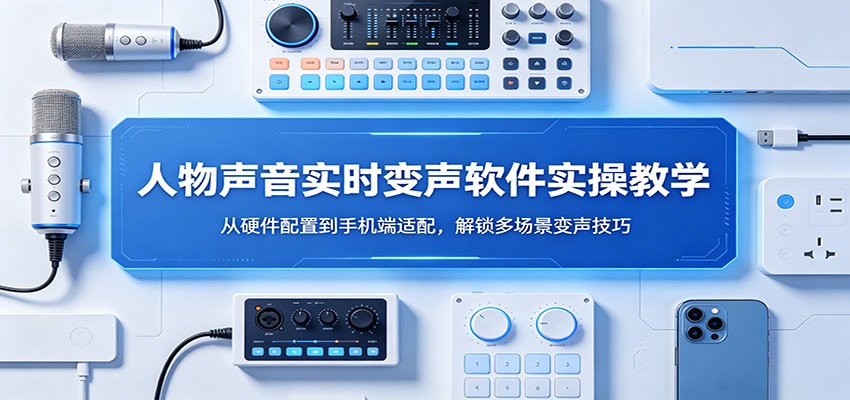 人物声音实时变声软件实操教学：从硬件配置到手机端适配，解锁多场景变声技巧-创业资源网