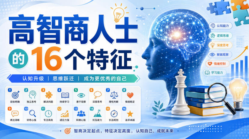 付费文章：高智商人士的16个特征-创业资源网