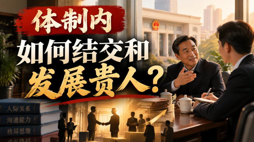 某公众号付费文章:体制内,如何结交和发展贵人?-创业资源网