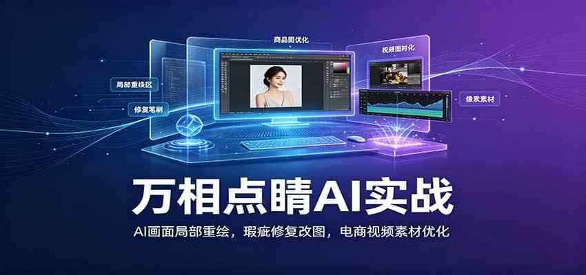 万相点睛AI实战：AI画面局部重绘，瑕疵修复改图，电商视频素材优化-创业资源网