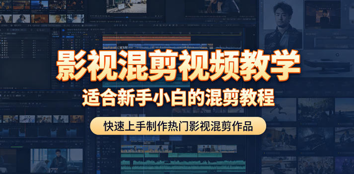 影视混剪视频教学，适合新手小白的混剪教程，快速上手制作热门影视混剪作品-创业资源网
