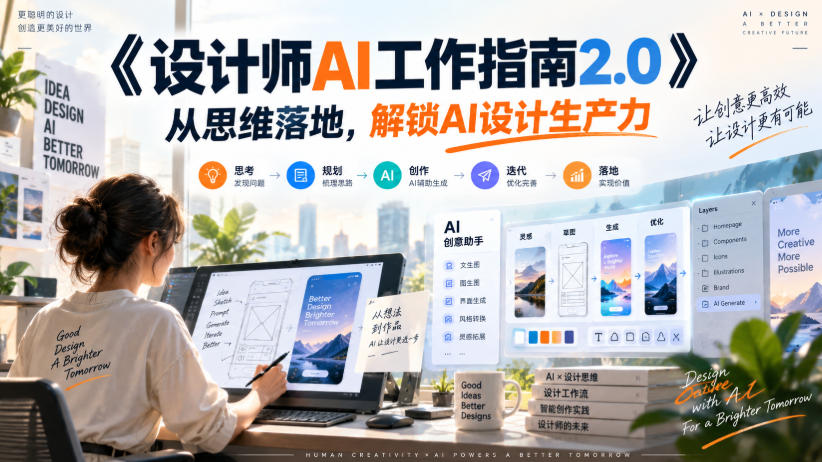《设计师AI工作指南2.0》从思维落地-无水印，解锁AI设计生产力-创业资源网