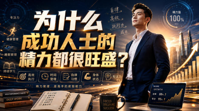 付费文章:为什么成功人士的精力都很旺盛?-创业资源网
