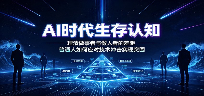 AI时代生存认知：理清做事者与做人者的差距，普通人如何应对技术冲击实现突围-创业资源网