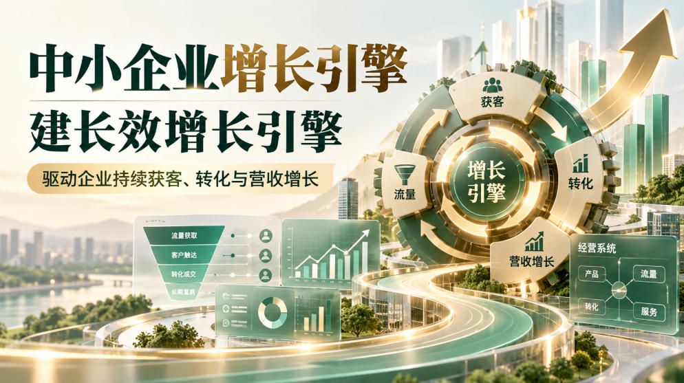 中小企业增长引擎，建长效增长引擎，驱动企业持续获客、转化与营收增长-创业资源网