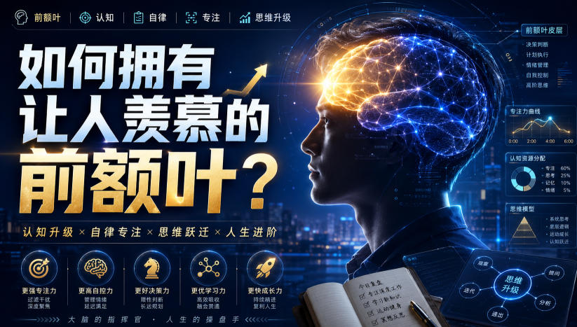 付费文：如何拥有让人羡慕的前额叶？-创业资源网