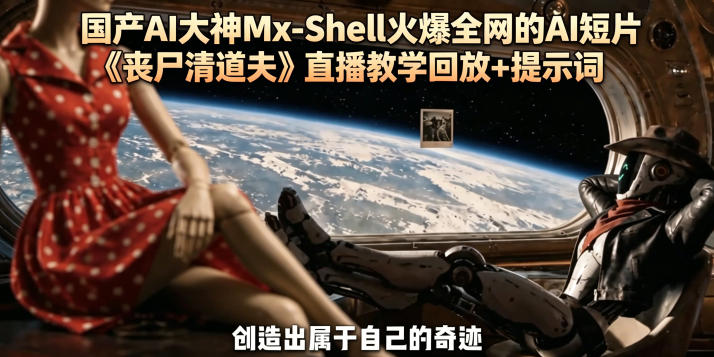 国产AI大神Mx-Shell火爆全网的AI短片《丧尸清道夫》直播教学回放+提示词-创业资源网