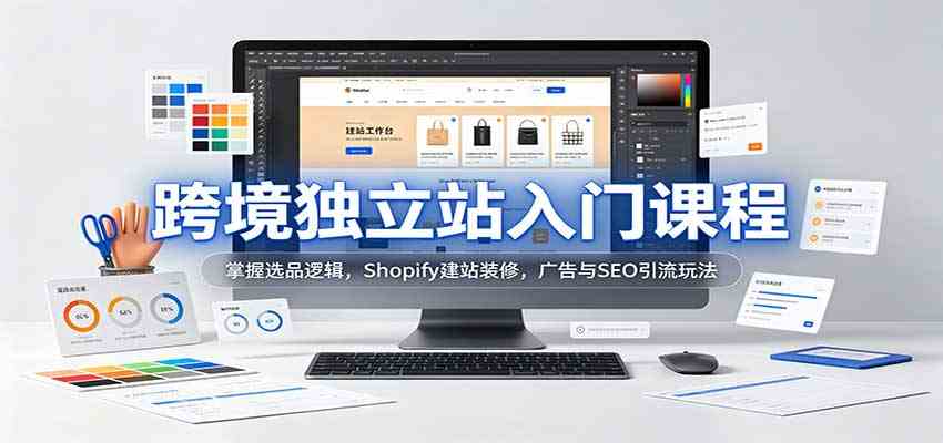 跨境独立站入门课程:掌握选品逻辑,Shopify建站装修,广告与SEO引流玩法-创业资源网