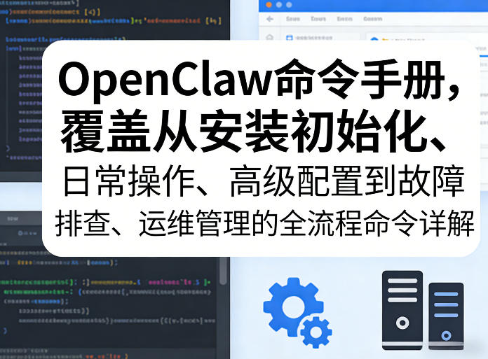 OpenClaw命令手册，覆盖从安装初始化、日常操作、高级配置到故障排查、运维管理的全流程命令详解-创业资源网