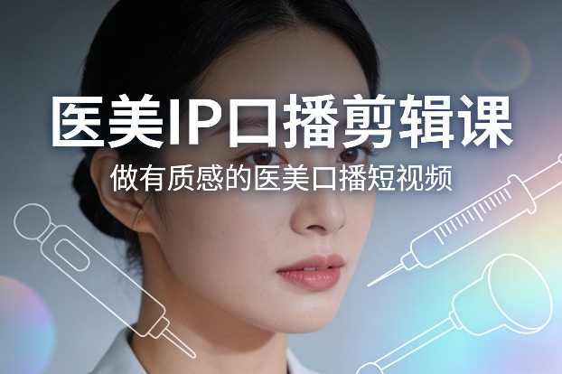 医美IP口播剪辑课，做有质感的医美口播短视频-创业资源网