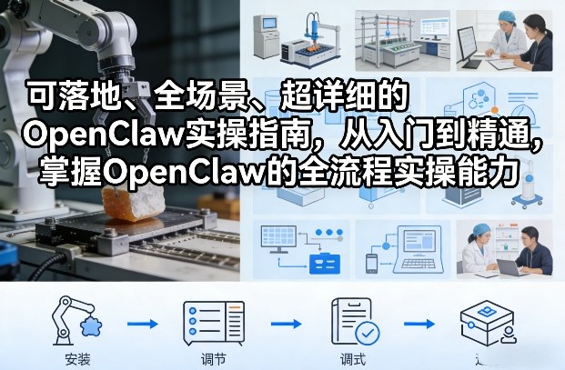 可落地、全场景、超详细的OpenClaw实操指南，从入门到精通，掌握OpenClaw的全流程实操能力-创业资源网