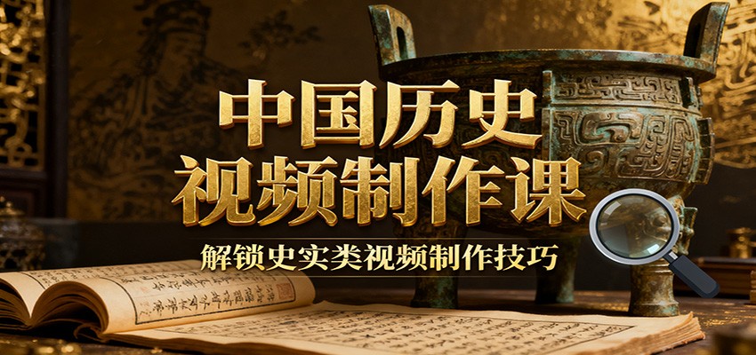中国历史视频制作课：疆域地图集+参考文案+练习素材，解锁史实类视频制作技巧-创业资源网