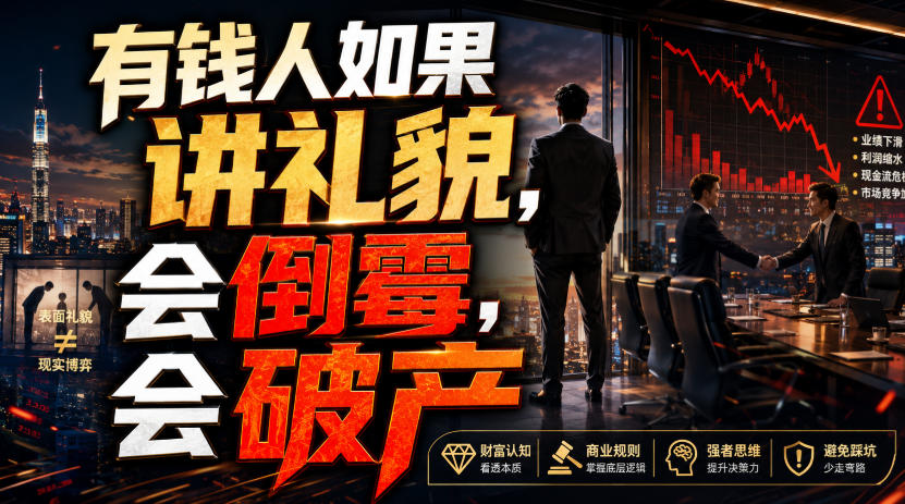 付费文章：有钱人如果讲礼貌，会倒霉，会破产-创业资源网