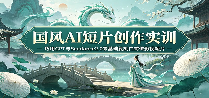 国风AI短片创作实训：巧用GPT与Seedance2.0零基础复刻白蛇传影视短片-创业资源网