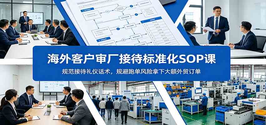 海外客户审厂接待标准化SOP课：规范接待礼仪话术，规避跑单风险拿下大额外贸订单-创业资源网